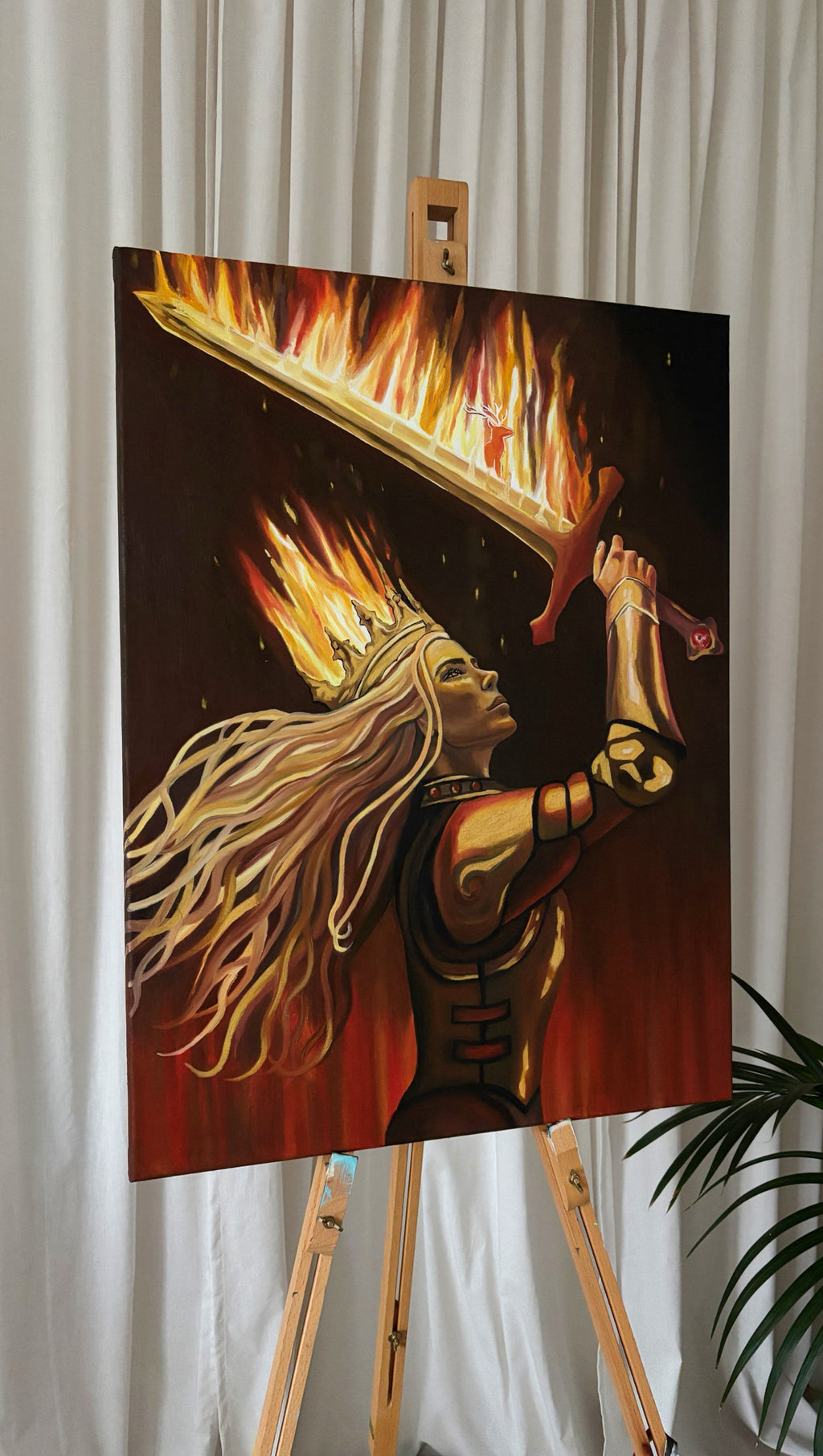 Queen of Flames | Original Oil Painting