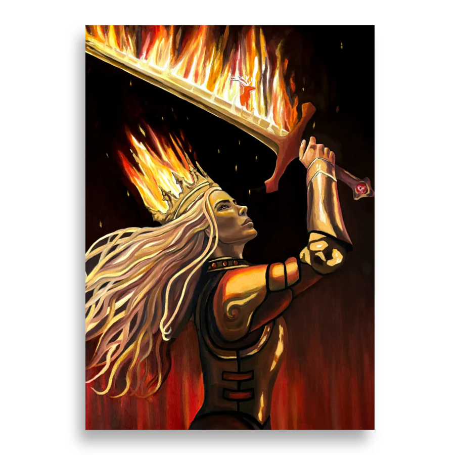 Queen of Flames | Original Oil Painting